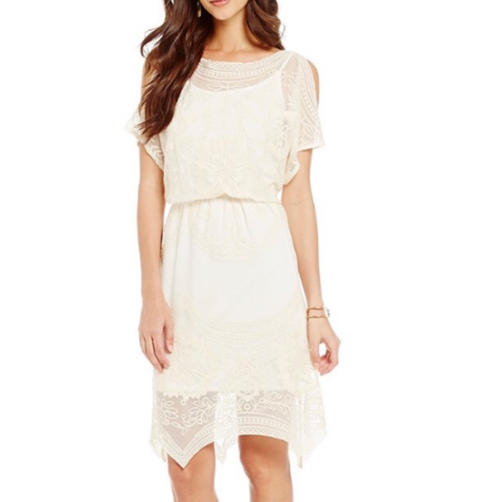 Chelsea & Violet | Cap Sleeve Flutter Dress